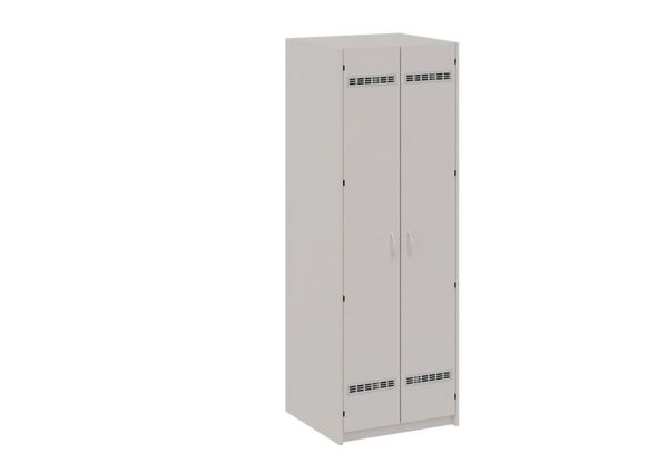 Liegepolsterschrank in Hochkant mit Bettzeugfächer unten
