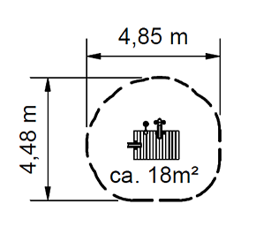 Sandspielpodest Robinie