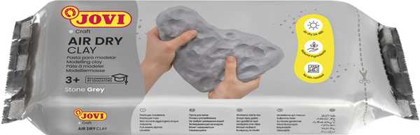 JOVI Lufttrockende Modelliermasse, grau, 1 kg  JOVI Lufttrockende Modelliermasse, grau, 1 kg
