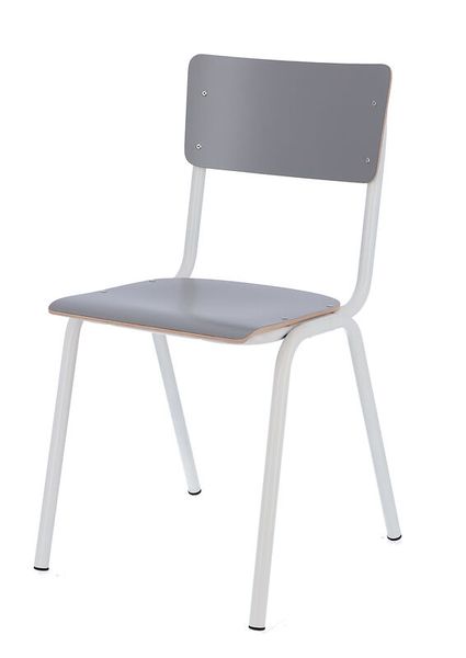 Schreibtischstuhl, Stuhl, Sitzmöbel, Metallgestell, Grau