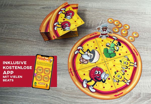 Rhythmusspiel Pizzabeats, ab 5 Jahre