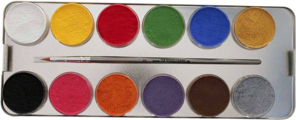 EULENSPIEGEL Schminkpalette 24er Kombi Metall (SONDERANGEBOT)