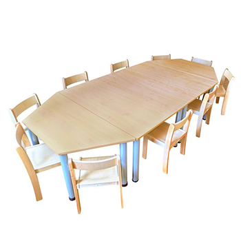 Zargenlose Tisch & Stuhl Kombinationen