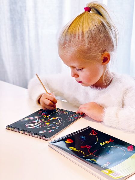 Kratzpapier, 1 Block mit 12 Seiten Kratzpapier, 1 Block mit 12 Seiten