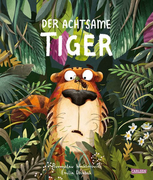 Tiger, Dschungel, Tierillustration, Kinderbuch, Sichtfeld