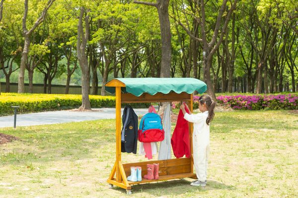 Mobile Outdoor-Garderobe, LxBxH 109 x 50 x 132 cm Mobile Outdoor-Garderobe, LxBxH 109 x 50 x 132 cm