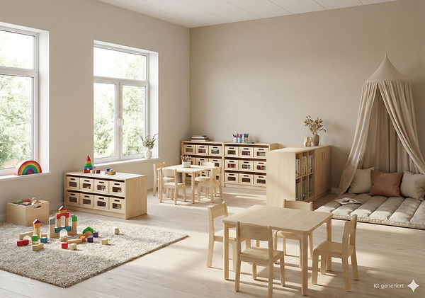 Materialschrank mit mittleren Kästen mit Sichtfenster, Varianten wählbar