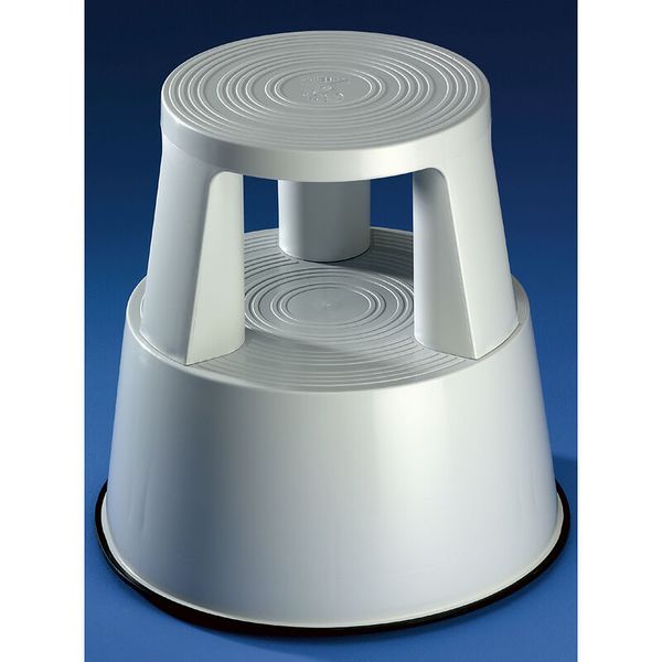 Rollhocker aus Kunststoff, 29 cm, grau