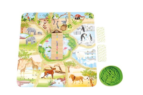 Tierpark-Spiel, Puzzle-Platte, Tierwelt, Memospiel, Tierbilder