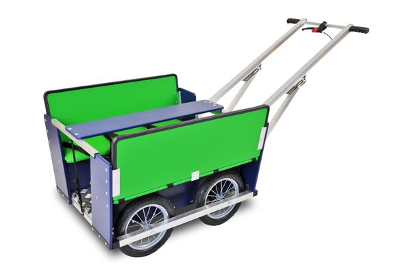 Krippenwagen Fritz Kobaltblau-Grün, 6-Sitzer