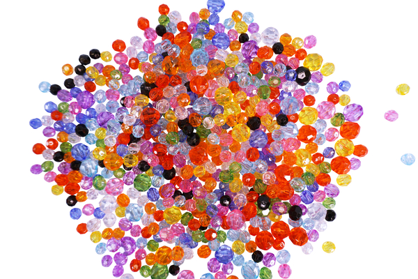 Facettenperlen Acryl, 750 gr. Facettenperlen Acryl, 750 gr.