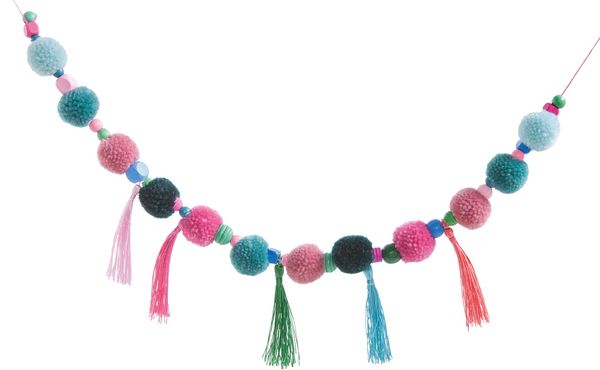FOLIA Woll-Pompons Pastellfarben, 24 Stück