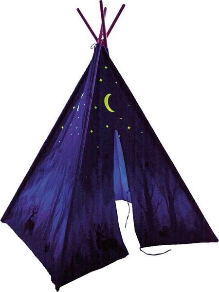 Teepee, Tipi, Kinderzelt, Zelt aus Stoff, Dächer Sterne Mond