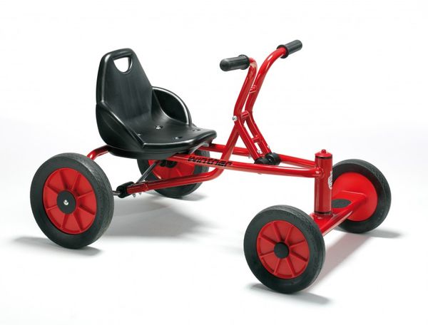 Kettcar, Kinderfahrzeug, Rot, Vier Räder, Sitzer