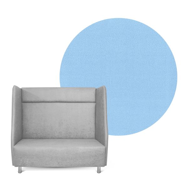 Akustiksofa High Back, SH 43 cm - Bezugfarbe und Stoff wählbar