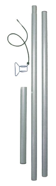 antenne, stange, drahtschlinge, kabel, baugruppe