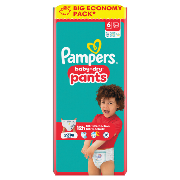 PAMPERS Baby Dry Pants Gr. 6, Extra Large 13-19 kg, (verschiedene Verpackungsgrößen)
