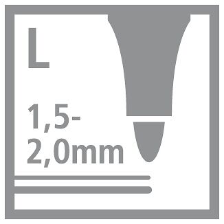 STABILO Trio Scribbi, Gefederter Dreikant-Filzstift, 14er Etui