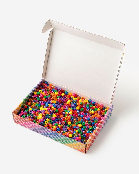 FOLIA Perlen-Mix, 9 mm, Großpackung, 500g, Farbe wählbar