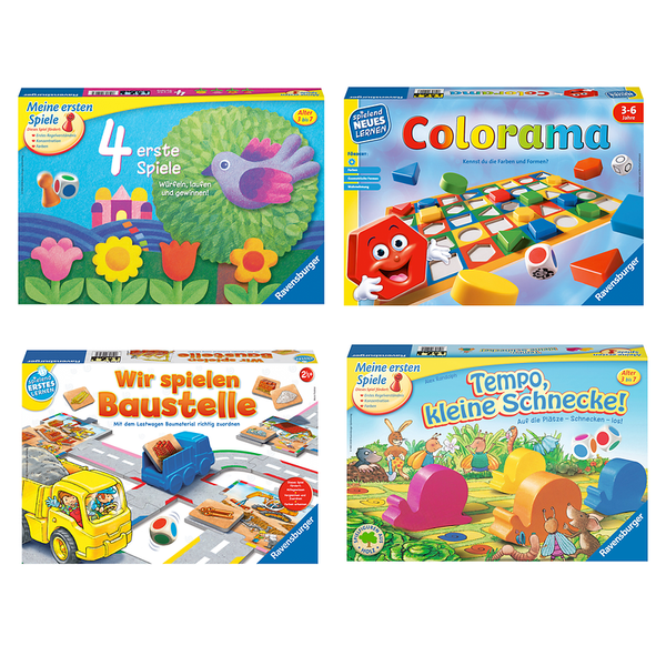RAVENSBURGER Bestseller-Set, Erste Spiele & Erstes Lernen, ab 2,5 Jahre (7 Spiele)