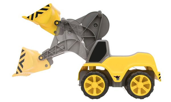 BIG Power-Worker Maxi Radlader Sitzbagger, LxBxH: 73 x 30 x 33,5 cm, bis 50 Kg, ab 3 Jahre