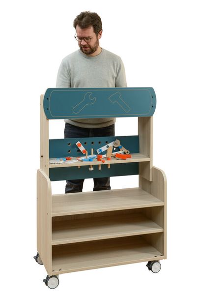 MATHOU Werkbank und Kaufladen, Set