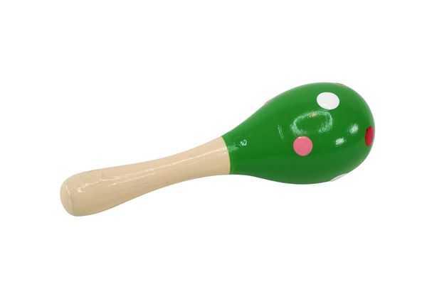 Mini-Maracas aus Holz, farbig, 6 Stück Mini-Maracas aus Holz, farbig, 6 Stück