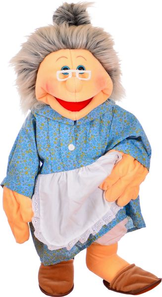 Puppe, Besuchskostüm, Kleider, Frisur, Apron, Handschuhe, Stofffigur