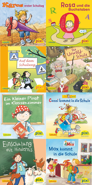 Schulbuch, Kinderbuch, Bilderserie, Schule, Illustration