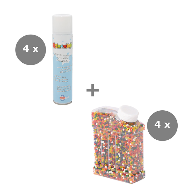 ELVIRAS Sensorik Set - Sensorik Kügelchen und Schaumi Modellierschaum für vier Kinder (8 Teile) ELVIRAS Sensorik Set - Sensorik Kügelchen und Schaumi Modellierschaum für vier Kinder (8 Teile)