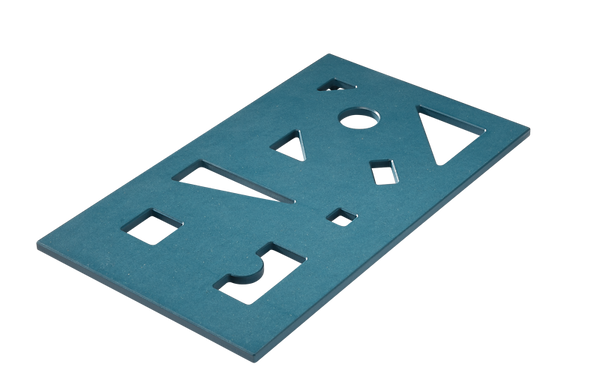 BRUDERHAUS DIAKONIE Holzbausteinwagen mit 126 Fröbelbausteinen inkl. Puzzle-Deckel (50 mm)