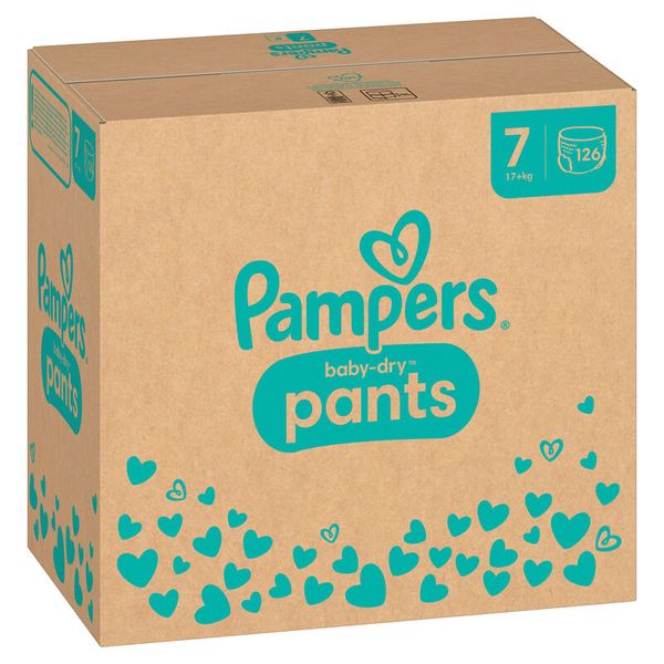 PAMPERS Baby Dry PANTS Gr. 7 Extra Large (17+kg), 126 Stk.