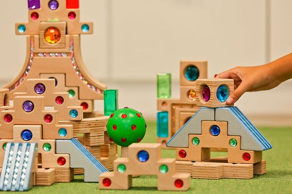 wooden blocks, colorful, construction toy, building set, ball game