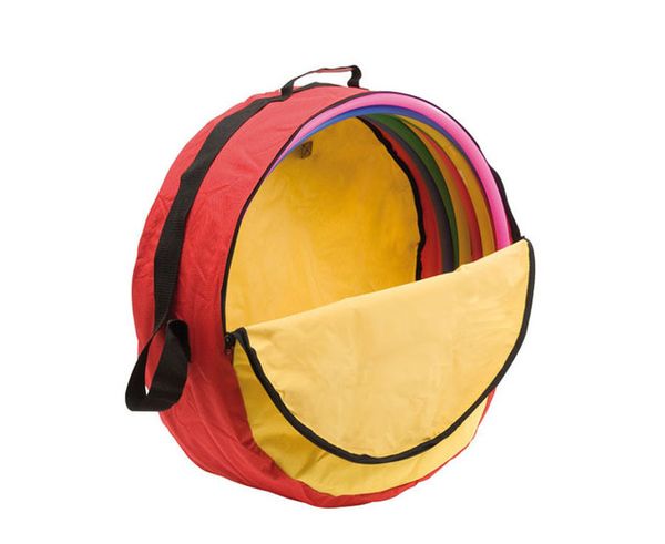 Gymnastikreifen (60 cm), 10 St. in Reifentasche  Gymnastikreifen (60 cm), 10 St. in Reifentasche