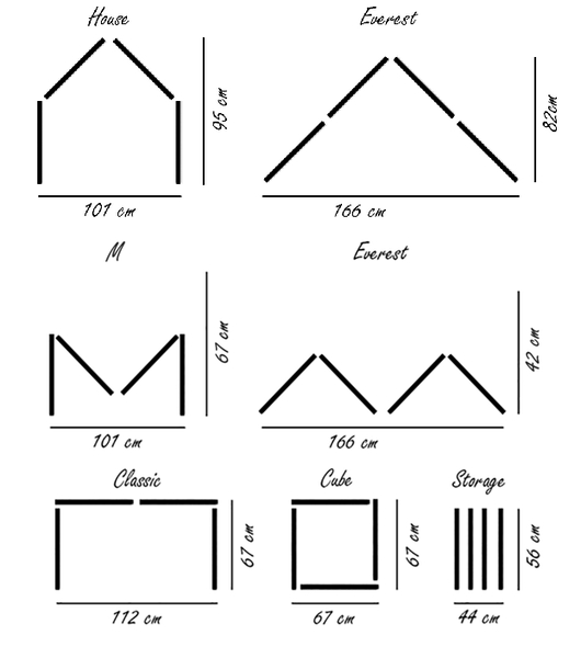 Wandelbares Klettergerät mit Rampe/Rutsche Wandelbares Klettergerät mit Rampe/Rutsche