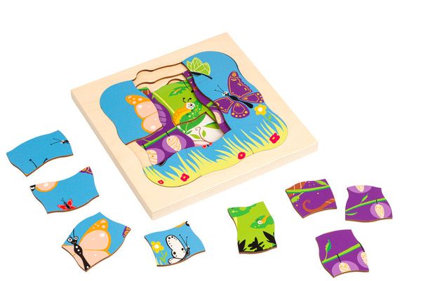 EDUCO Wachstumspuzzle Schmetterling, 31 Teile, ab 4 Jahre EDUCO Wachstumspuzzle Schmetterling, 31 Teile, ab 4 Jahre