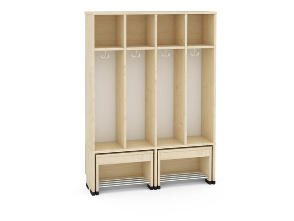 Garderobe, Schränkekommode, Holz, Schuhbank, Hakenleiste