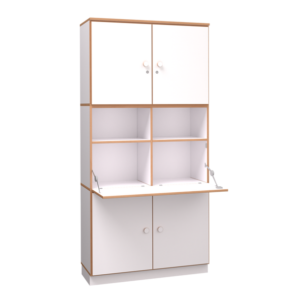 DECOR Sekretärschrank mit vier Türen DECOR Sekretärschrank mit vier Türen