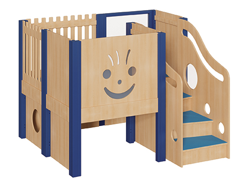 Kinderwerkzeug, Holzspielset, Kletterstufe, Puppenhaus, Smileylächelnd