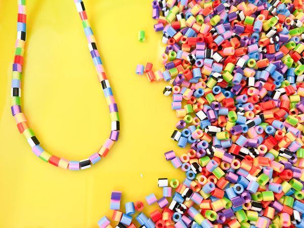 Bügelperlen Nachfüllpackung, Streifen-Mix, 10.000 Stück