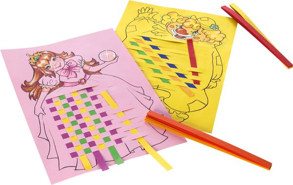 Flechtmotive aus Tonpapier, DIN A4, 48 Blatt, 8 Motive