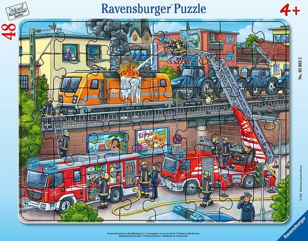Feuerwehrauto, Löschfahrzeug, Puzzlespiel, Brandbekämpfung, Hitzeflamme