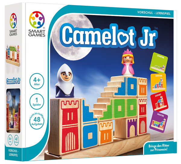 Holzbausteine, Bausteine, Lernspiel, Camelot Jr, Konstruktionsspiel