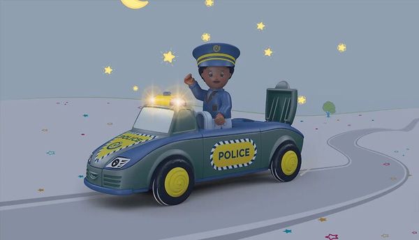 Polizei Auto, Spielzeug, Kinderauto, Straßenfahrzeug, Blaues Auto