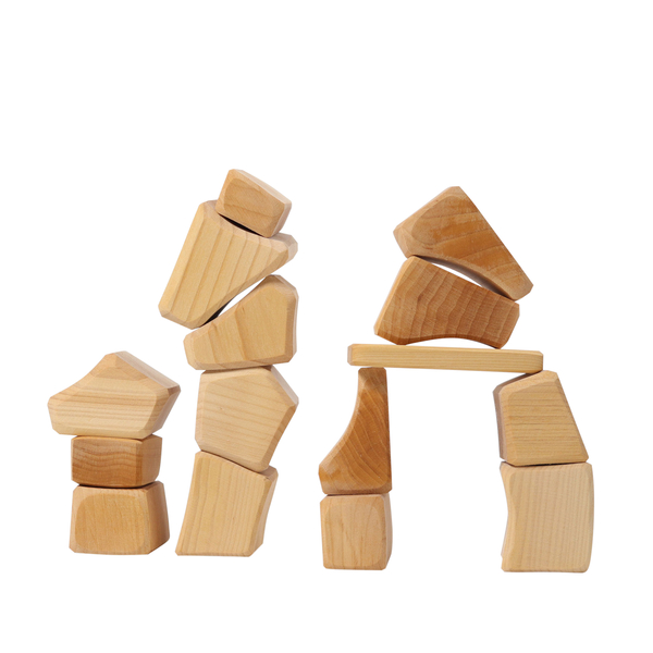 GRIMM´S Natur Waldorfklötze, 15 Klötze + 1 Netz, ab 1 Jahr GRIMM´S Natur Waldorfklötze, 15 Klötze + 1 Netz, ab 1 Jahr