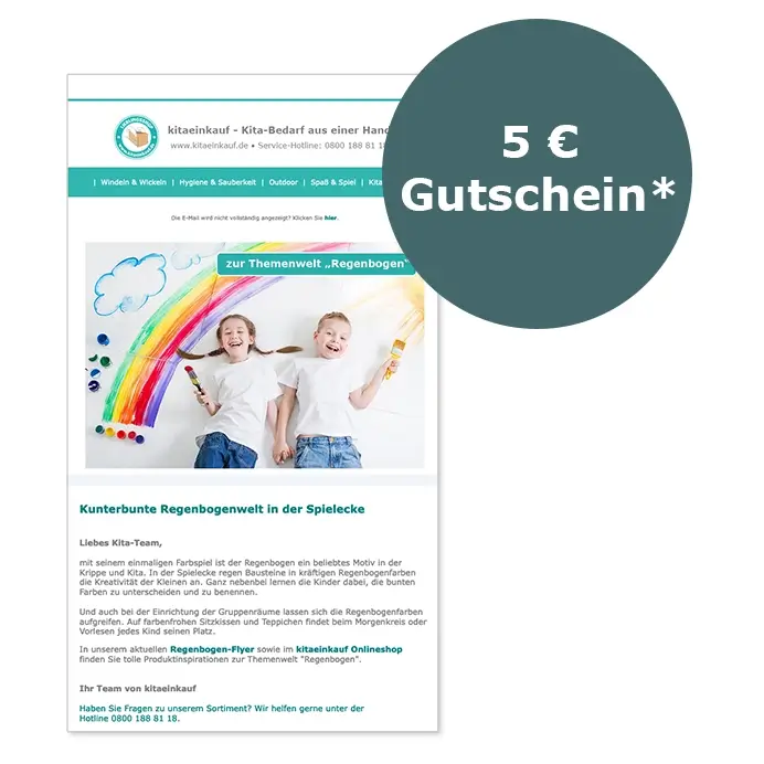 Vorschau eines kitaeinkauf Newsletters