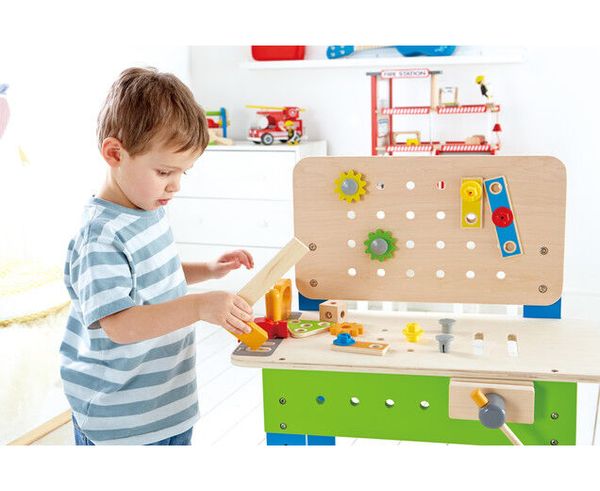 HAPE Werkbank inklusive Zubehör (35 Teile)