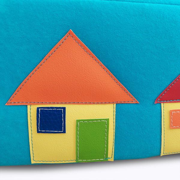 playhouse, Stoff, bunt, Stickerei, Haus-Applikation