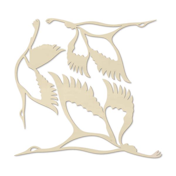 Wanddekoration - Kraniche, Pappelholz, 3 St. im Set - verschiedene Größen Wanddekoration - Kraniche, Pappelholz, 3 St. im Set - verschiedene Größen