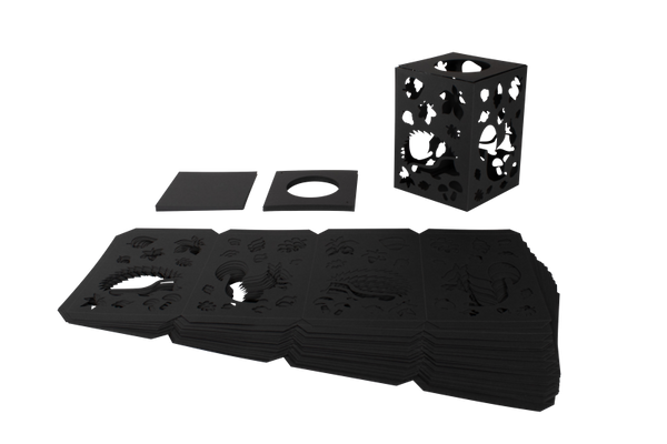 puzzle, 3D puzzle, Pappe Puzzle, modulare Schale, Würfelset